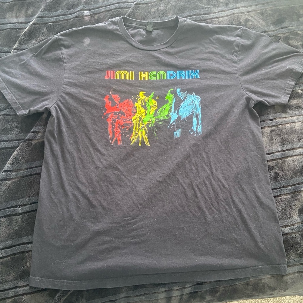 Jimi Hendrix Graphic T-Shirt - Black Size Xl. No rips tears or stains